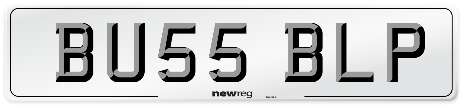 BU55 BLP Number Plate from New Reg